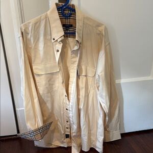 Men's Burberry button down shirt